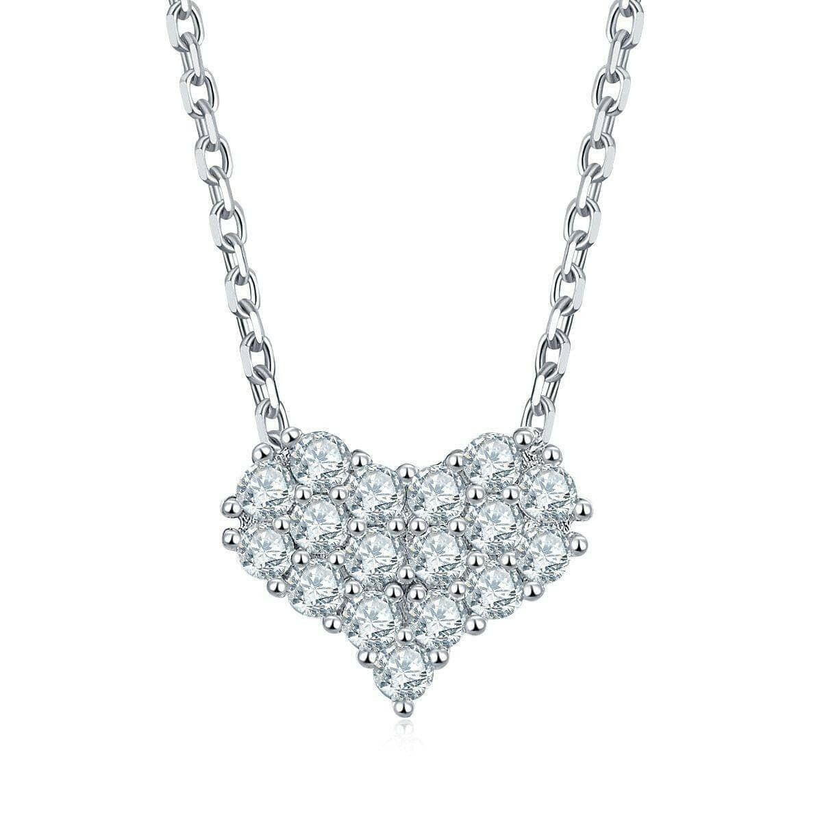 Classic Diamond Heart Jewelry Set-Evani Naomi Jewelry