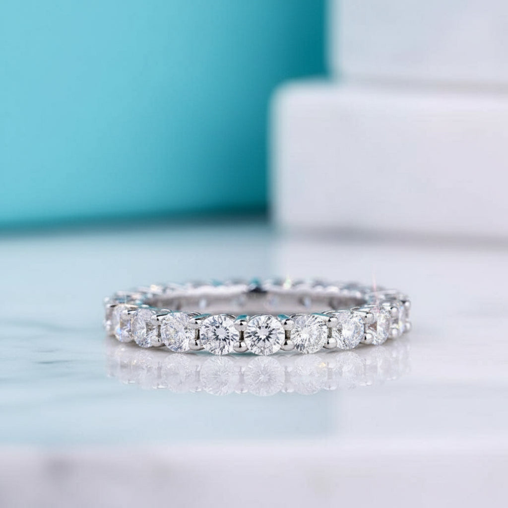 Classic Round Cut 2.0ct Diamond Bridal Set-Evani Jewelry