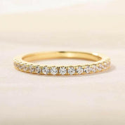 Classic Round Cut 2.0ct Yellow Gold Bridal Set-Evani Naomi Jewelry