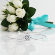 Classic Round Diamond Adjustable Bracelet-Evani Jewelry