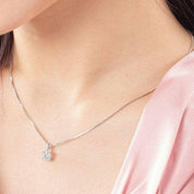 Classic Round-cut 1.0 ct Diamond Necklace-Evani Naomi Jewelry