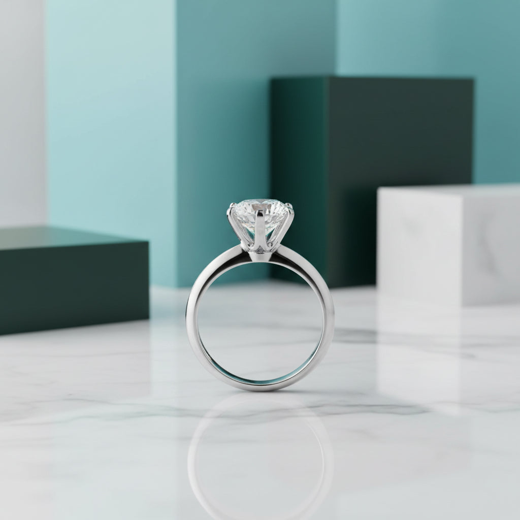 Classic Round-cut Diamond Jewelry Set-Evani Jewelry