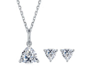 Classic Trillion-cut 1.0 ct Diamond Jewelry Set-Evani Naomi Jewelry