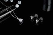Classic Trillion-cut 1.0 ct Diamond Jewelry Set-Evani Naomi Jewelry
