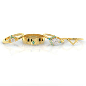 Cleric Ring Set- Video Game Inspired Rings in 14k White Gold-Evani Naomi Jewelry