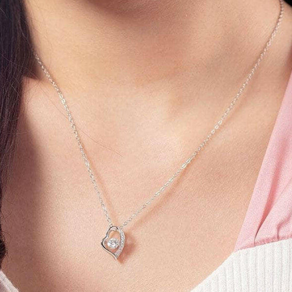 Dancing 0.5 ct Diamond Heart Shaped Necklace-Evani Naomi Jewelry