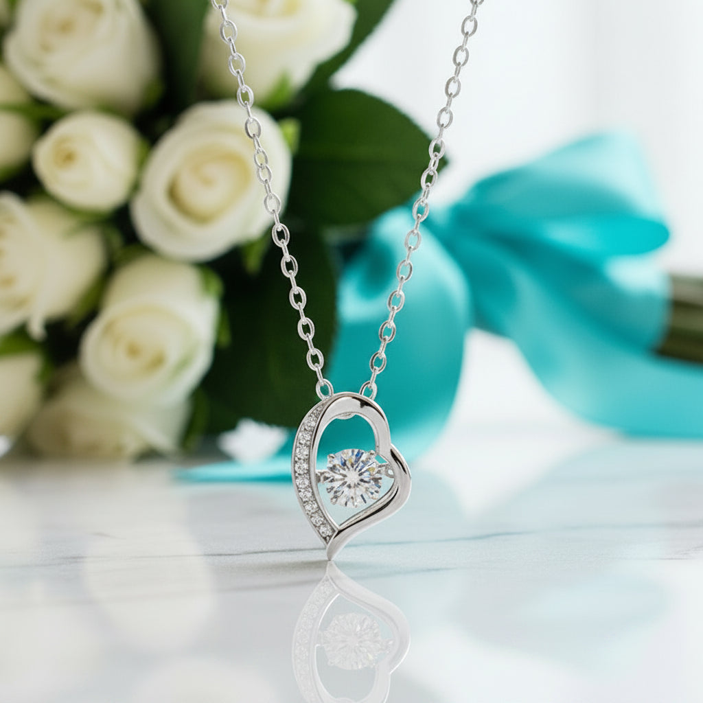 Dancing 0.5 ct Diamond Heart Shaped Necklace-Evani Jewelry