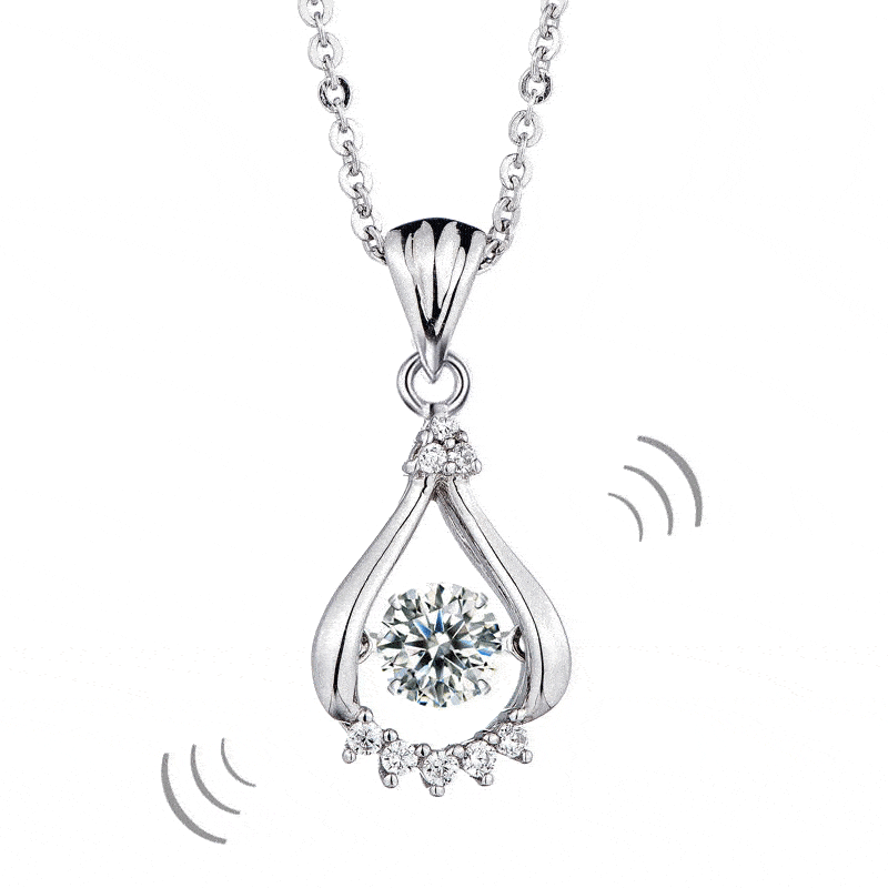 Dancing 5.0mm 0.5 ct Diamond Necklace-Evani Naomi Jewelry