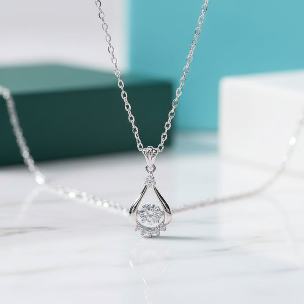 Dancing 5.0mm 0.5 ct Diamond Necklace-Evani Jewelry