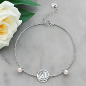 Dancing @ Symbol Diamond with Pearls Bracelet-Evani Naomi Jewelry