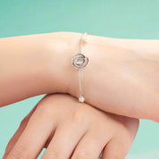 Dancing @ Symbol Diamond with Pearls Bracelet-Evani Naomi Jewelry