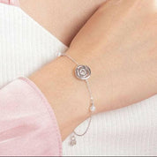 Dancing @ Symbol Diamond with Pearls Bracelet-Evani Naomi Jewelry
