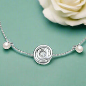 Dancing @ Symbol Diamond with Pearls Bracelet-Evani Naomi Jewelry