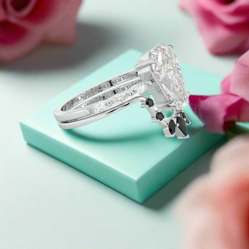 Devoted To You Gothic Rings in 14k Limited Coffin Cut Diamond-Evani Naomi Jewelry