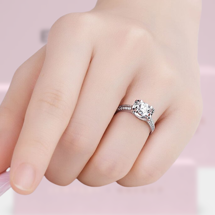 Elegant 1.00 ct Diamond Adjustable Engagement Ring-Evani Naomi Jewelry