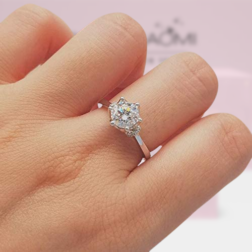 Elegant 1.00 ct Diamond Crown Engagement Ring-Evani Naomi Jewelry