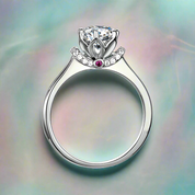 Elegant 1.00 ct Diamond Crown Engagement Ring-Evani Naomi Jewelry