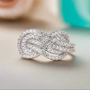 Elegant 4.0ct Diamond White Gold Anniversary Wedding Band-Evani Naomi Jewelry