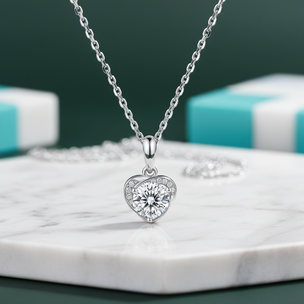 Elegant Heart-Shaped Diamond Jewelry Set-Evani Jewelry