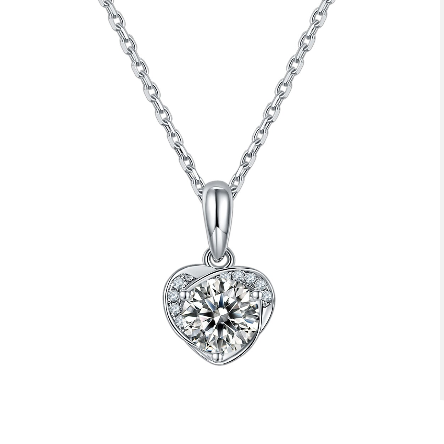 Elegant Heart-Shaped Diamond Jewelry Set-Evani Naomi Jewelry