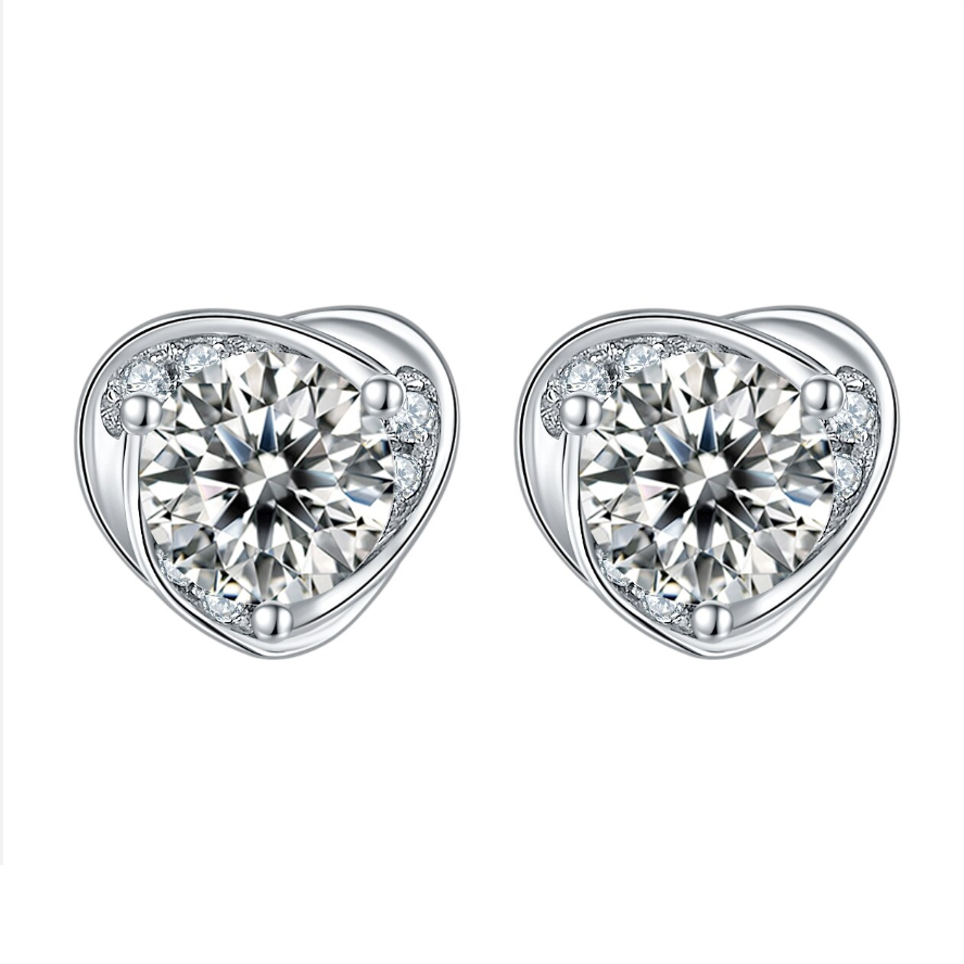 Elegant Heart-Shaped Diamond Jewelry Set-Evani Naomi Jewelry