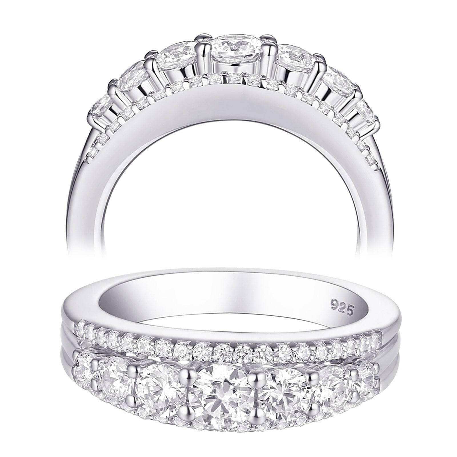 Flash Sale- 1.2 Ct Clear Round Diamond Stone Ring-Evani Naomi Jewelry