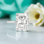 Flash Sale- Classic 3.5 ct Radiant Cut Certified Diamond Engagement Ring-Evani Naomi Jewelry