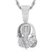 Flash Sale- Headset & Microphone Hip-Hop Necklace-Evani Naomi Jewelry