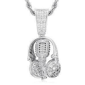 Flash Sale- Headset & Microphone Hip-Hop Necklace-Evani Naomi Jewelry