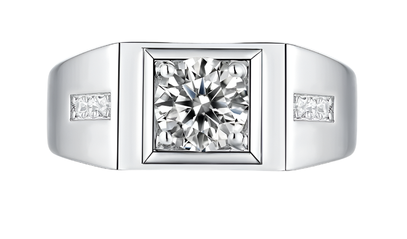Flash Sale- Luxury Noble EVN Diamond Engagement Ring for Men-Evani Naomi Jewelry
