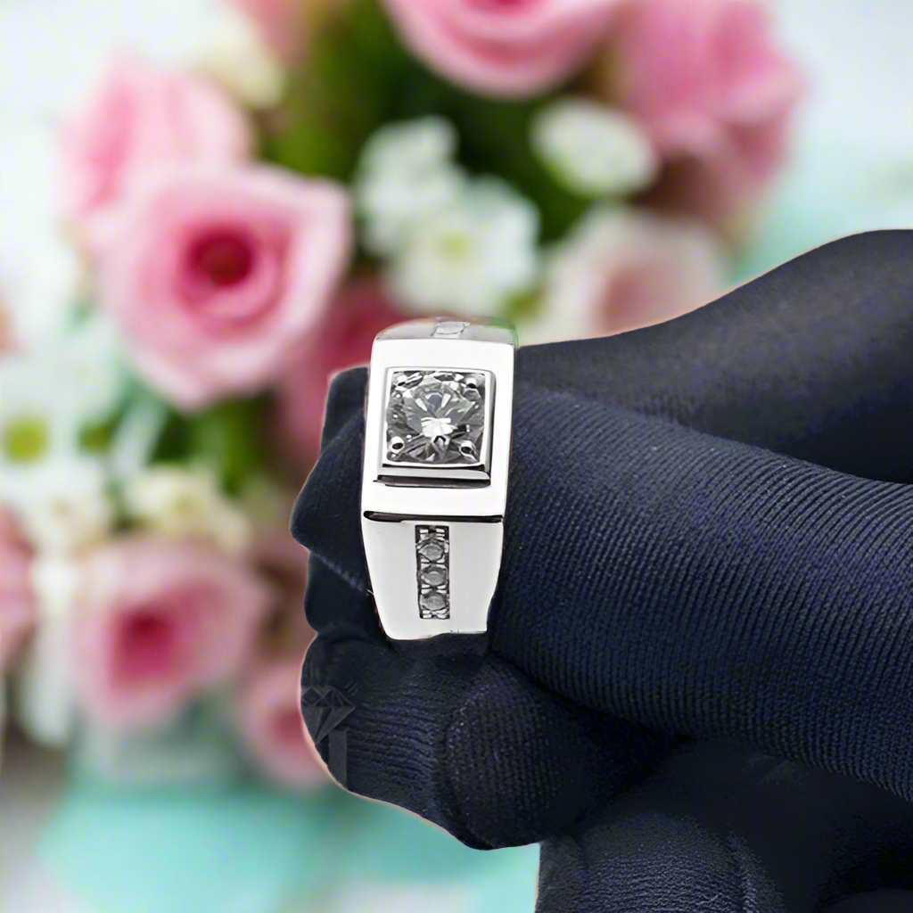 Flash Sale- Luxury Noble EVN Diamond Engagement Ring for Men-Evani Naomi Jewelry