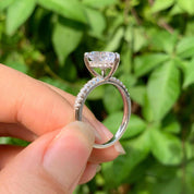 Flash Sale- Pear Cut 4 ct Diamond Engagement Ring-Evani Naomi Jewelry