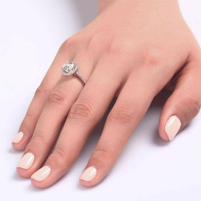 Flash Sale- Round Cut 1.25 Ct Diamond Engagement Ring-Evani Naomi Jewelry