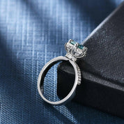 Floral-Style 1.00 ct Round Diamond Engagement Ring-Evani Naomi Jewelry