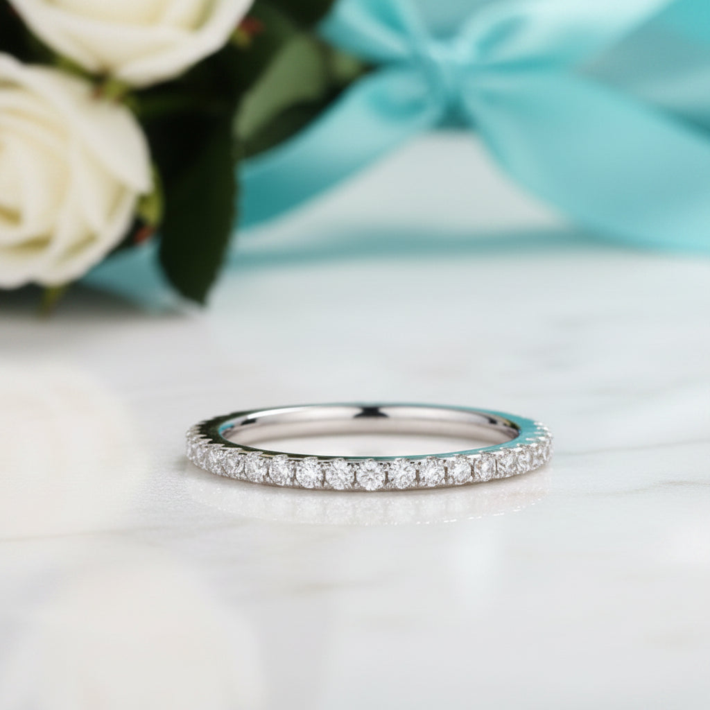 Full Eternity 0.57 ct Diamond Wedding Band-Evani Jewelry