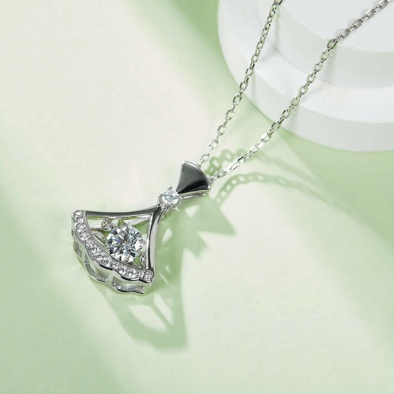 Gorgeous 0.5 ct Dancing Diamond Dress Necklace-Evani Naomi Jewelry