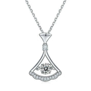 Gorgeous 0.5 ct Dancing Diamond Dress Necklace-Evani Naomi Jewelry