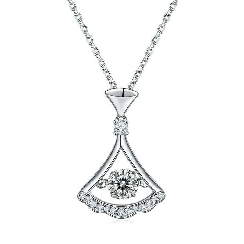 Gorgeous 0.5 ct Dancing Diamond Dress Necklace-Evani Naomi Jewelry