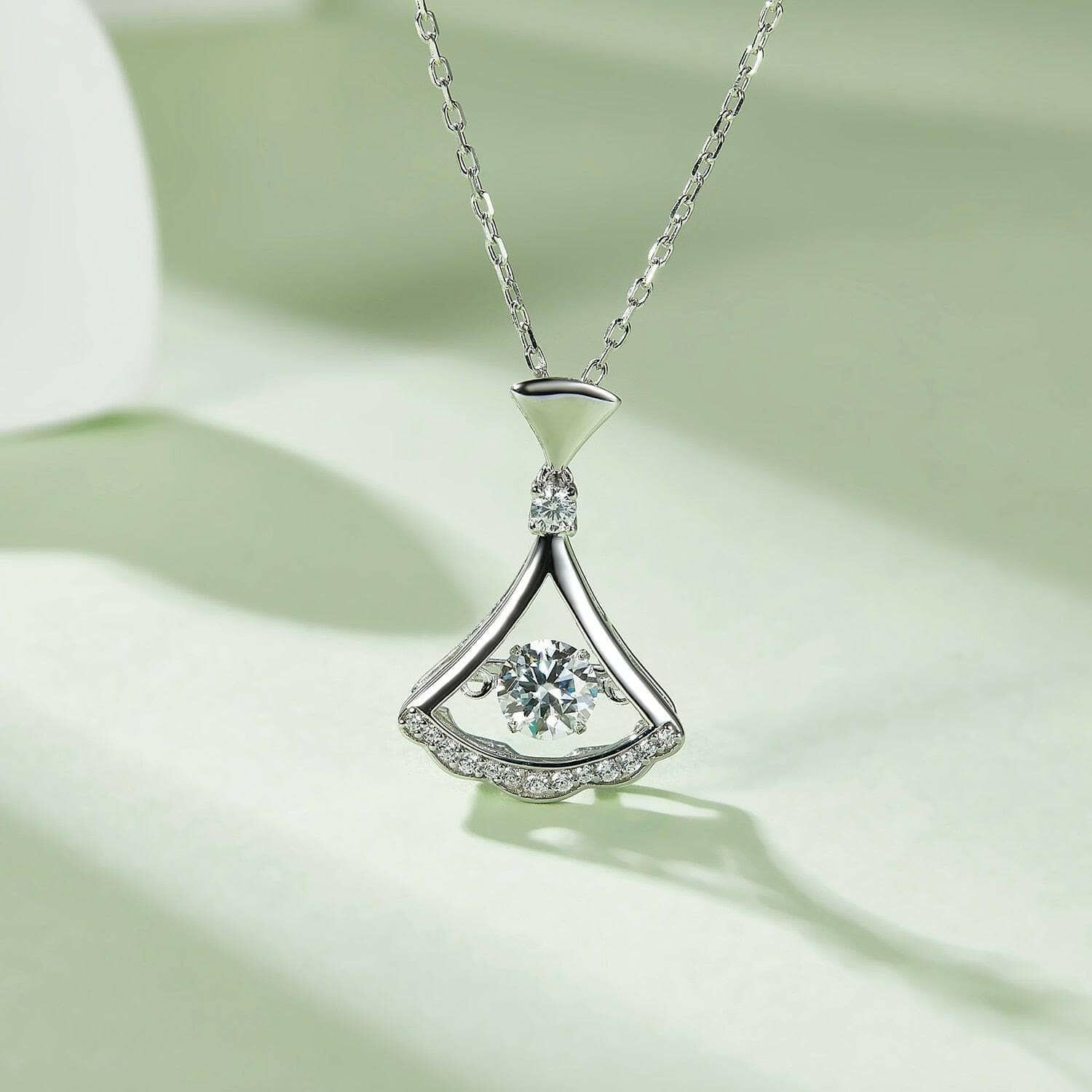 Gorgeous 0.5 ct Dancing Diamond Dress Necklace-Evani Naomi Jewelry