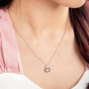 Heart Crown 0.4 ct Twinkle Diamond Necklace-Evani Naomi Jewelry
