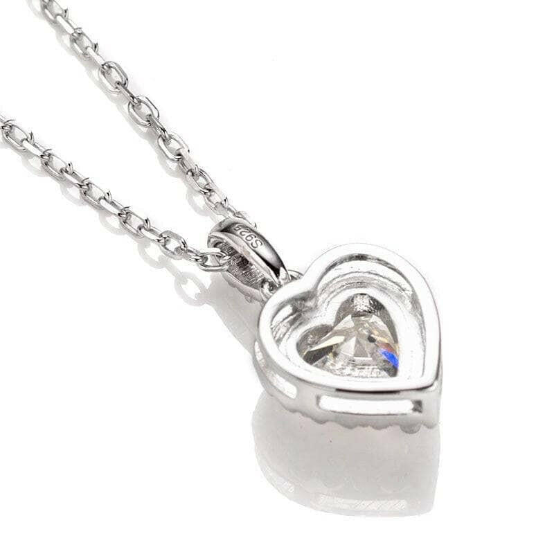 Heart Shaped 1.0 ct Diamond Halo Jewelry Set-Evani Naomi Jewelry