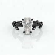 Hell and Back Gothic Engagement Rings in 14k Gold Limited Coffin Cut Diamond-Evani Naomi Jewelry