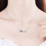 LOVE Word with 1.0 ct Diamond Necklace-Evani Naomi Jewelry