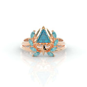 Light Mage Ring Set- Video Game Inspired Rings in 14k Rose Gold-Evani Naomi Jewelry