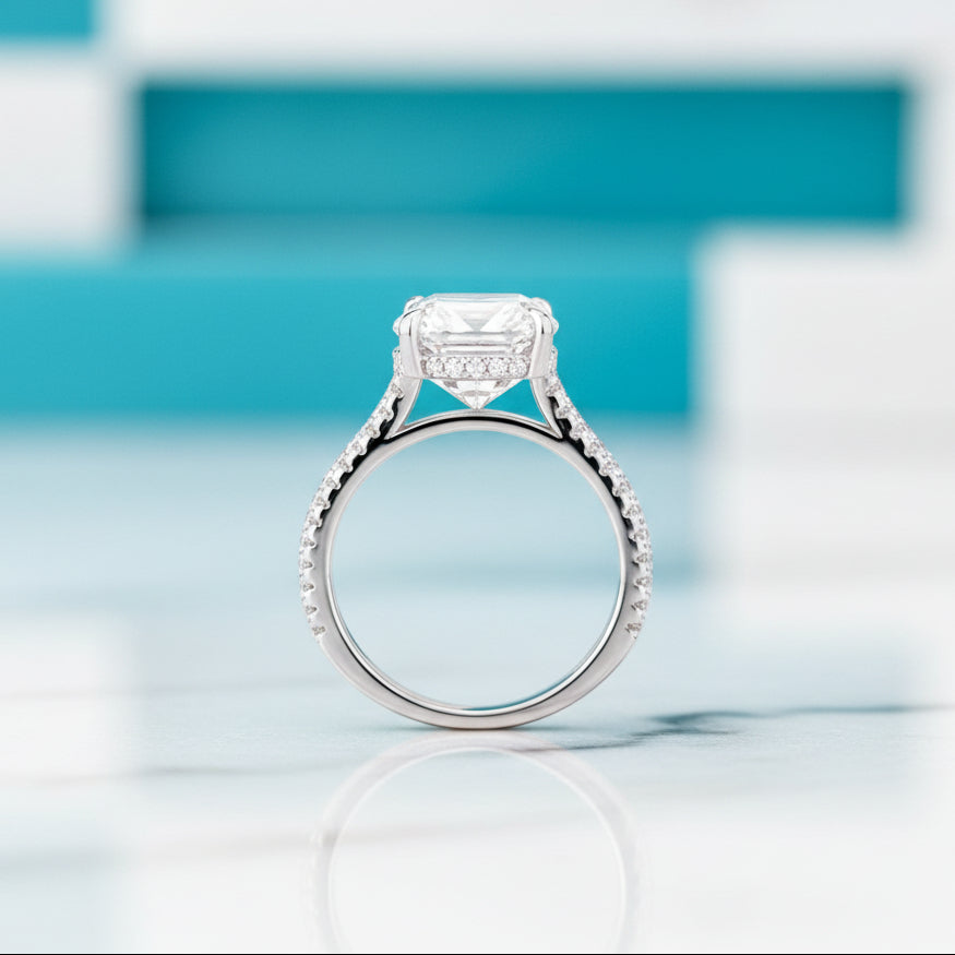 Luxurious 4.0 Ct Round Cut Diamond Birthstone Engagement Ring-Evani Jewelry