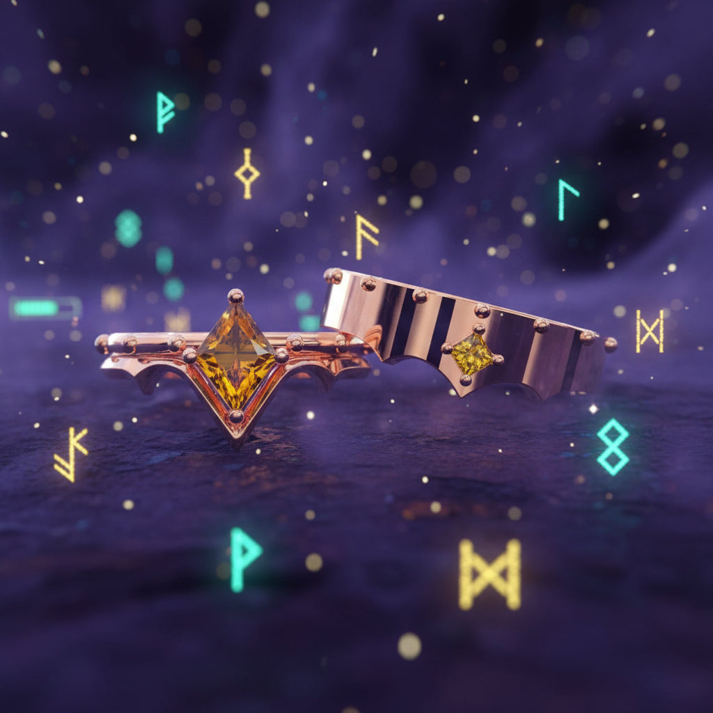 Marksman's Ring (Unisex)- Video Game Inspired Rings in 14k Yellow Gold-Evani Naomi Jewelry