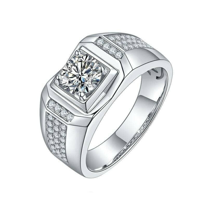 Men's 1.0 ct Diamond Cluster Band-Evani Jewelry