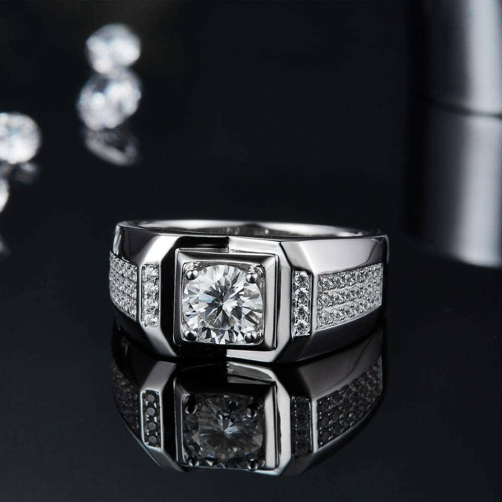Men's 1.0 ct Diamond Cluster Band-Evani Naomi Jewelry