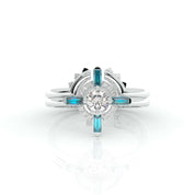 Outlaw's Ring Set- Video Game Inspired Rings in 14k Yellow Gold-Evani Naomi Jewelry