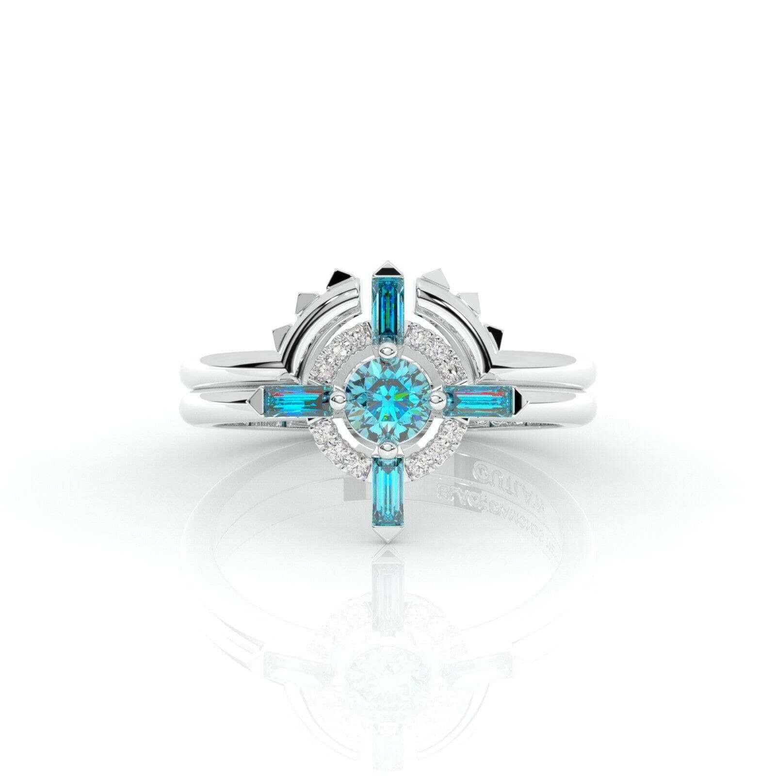 Outlaw's Ring Set- Video Game Inspired Rings in 14k Yellow Gold-Evani Naomi Jewelry